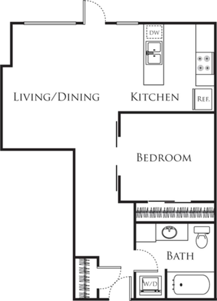 Floorplan diagram for A2, showing Studio