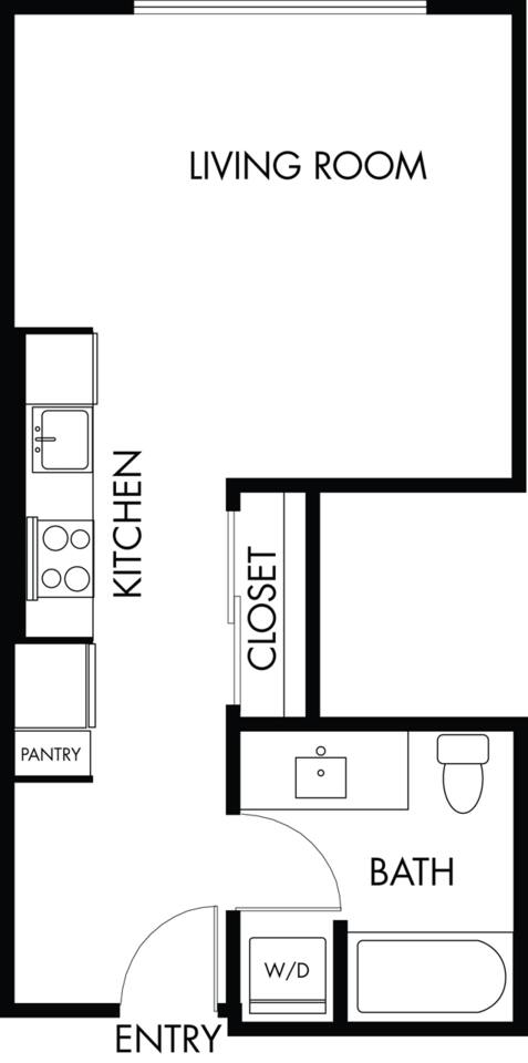 Floorplan diagram for S.8, showing Studio