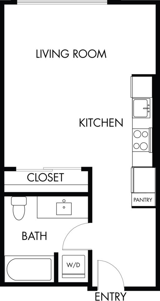 Floorplan diagram for S.3, showing Studio