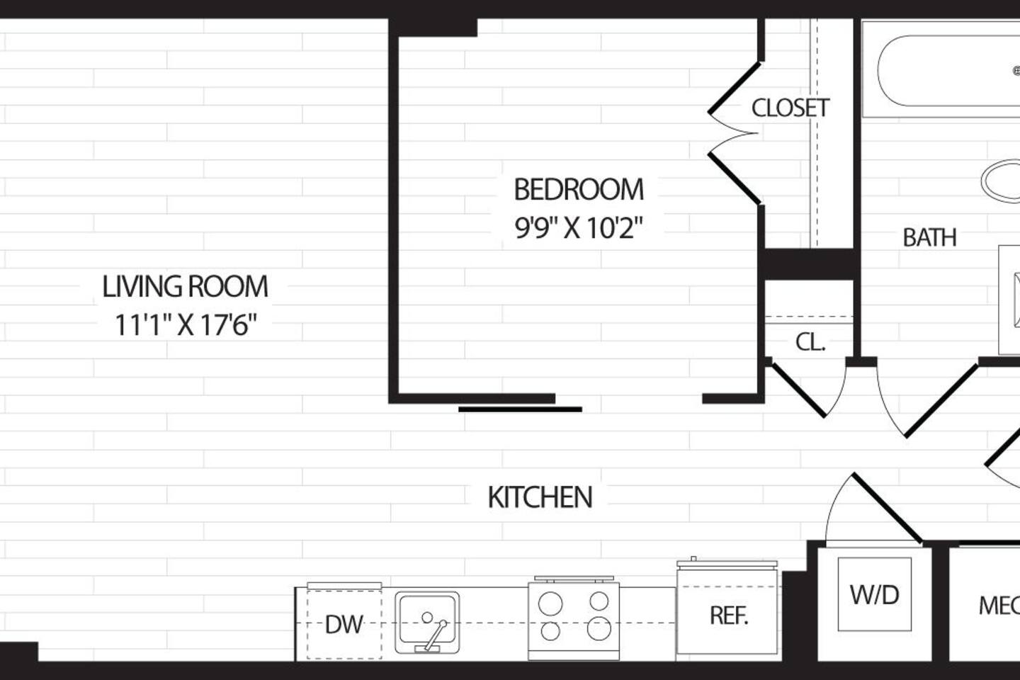 Floorplan diagram for A3, showing Studio