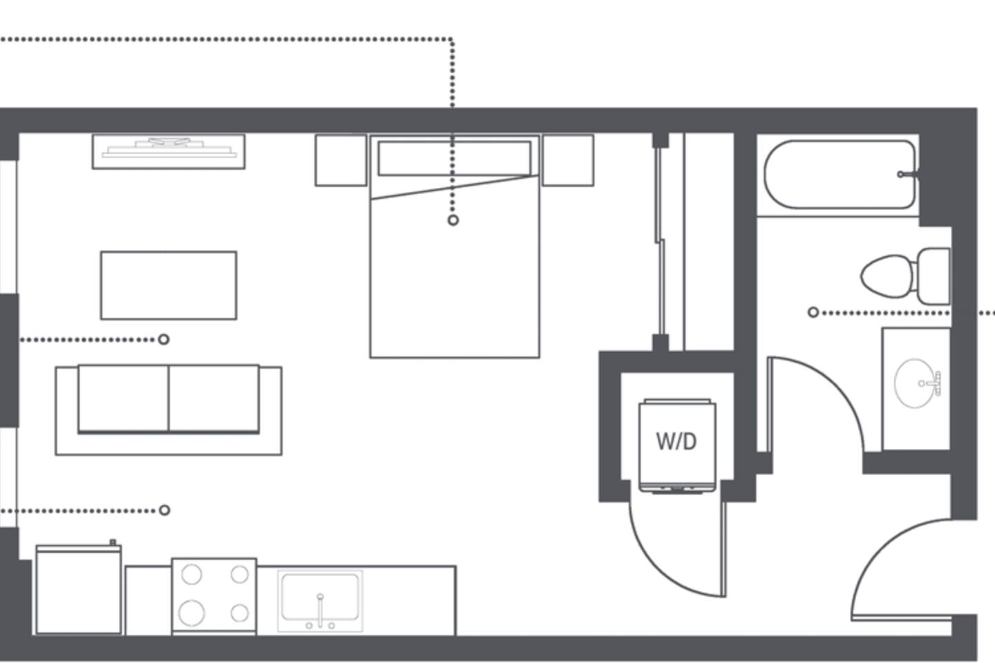 Floorplan diagram for S4, showing Studio