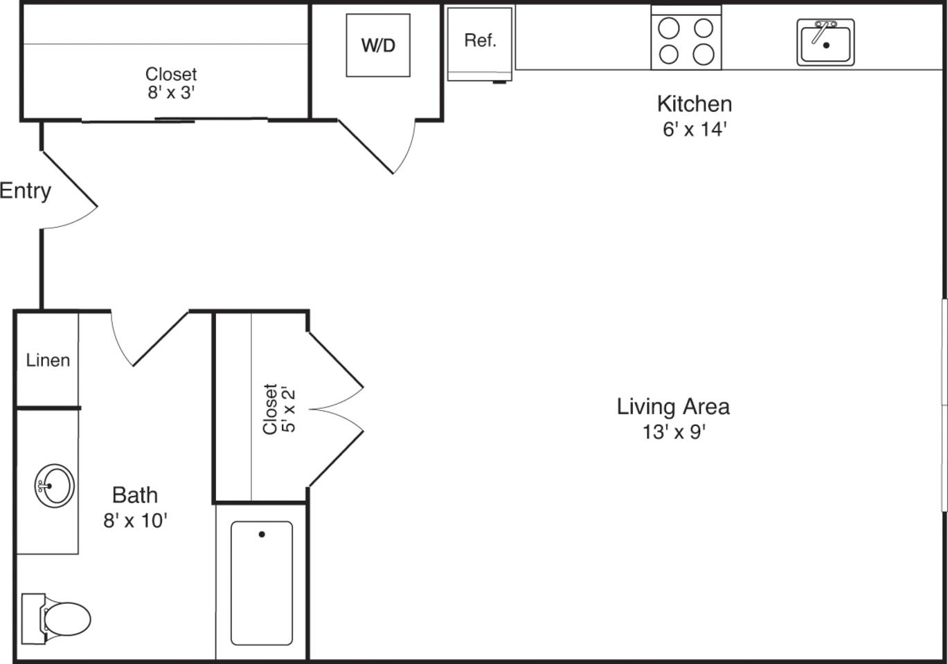 Floorplan diagram for S4, showing Studio