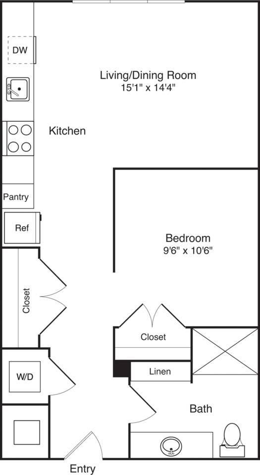 Floorplan diagram for S3, showing Studio
