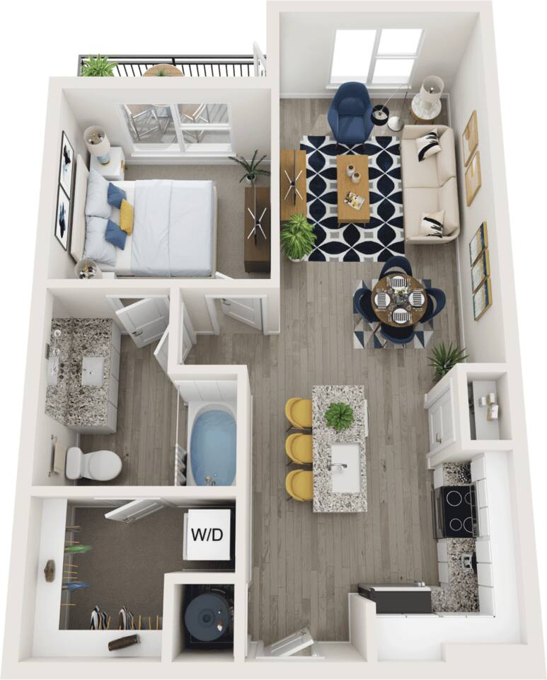 Floorplan diagram for A2, showing 1 bedroom