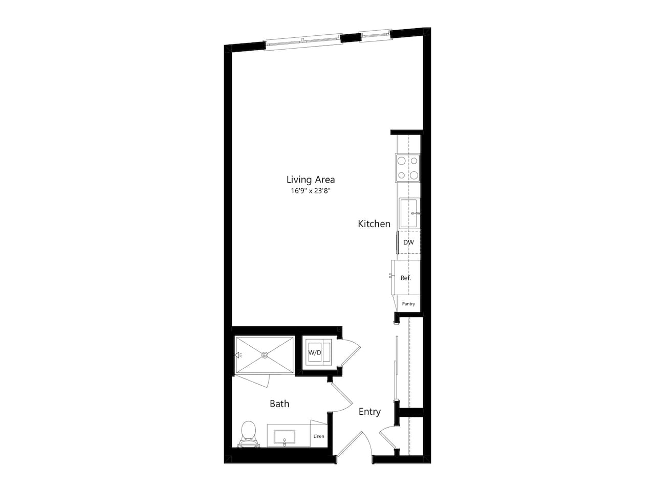 Floorplan diagram for S4, showing Studio