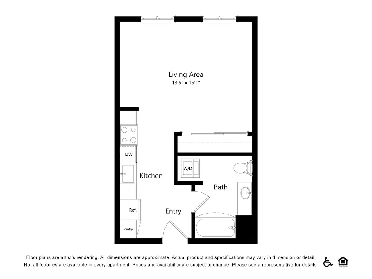 Floorplan diagram for A7, showing Studio
