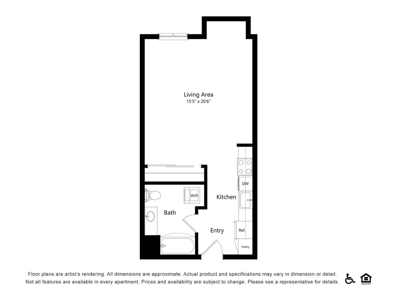 Floorplan diagram for A8, showing Studio