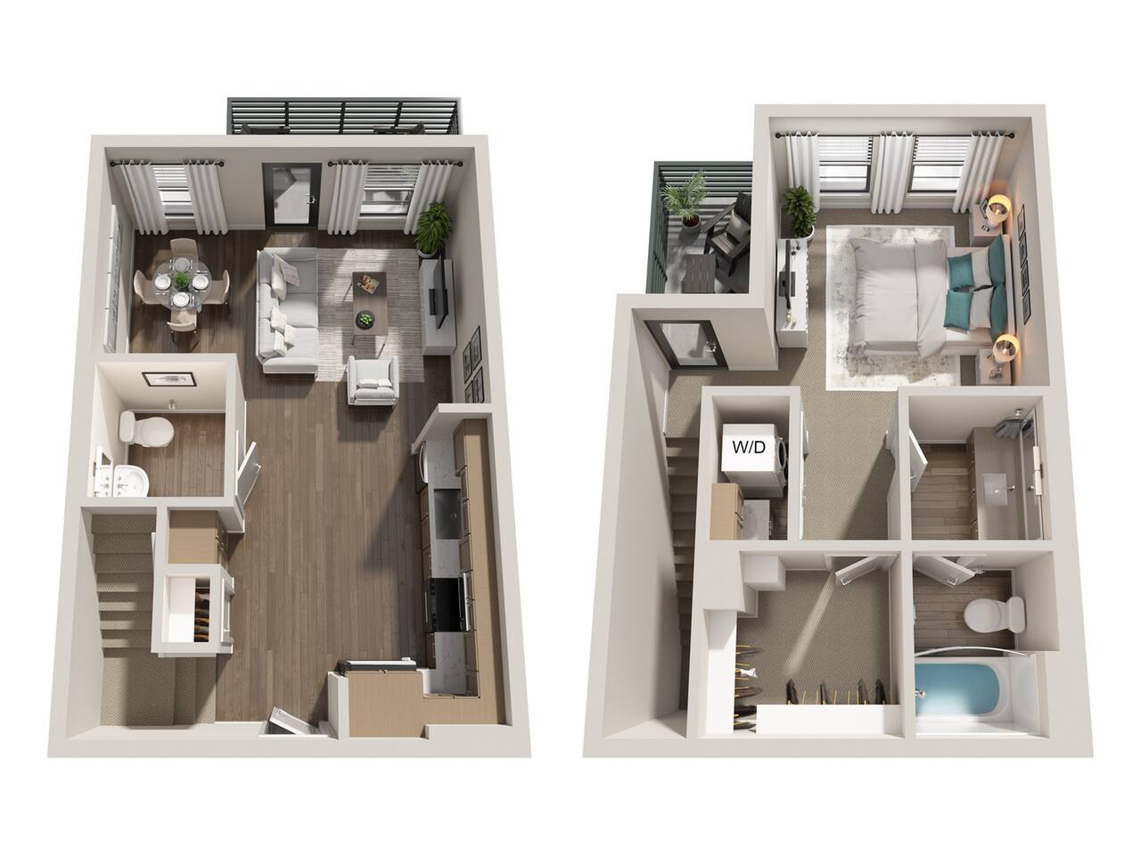 Floorplan diagram for TH-A5, showing 1 bedroom