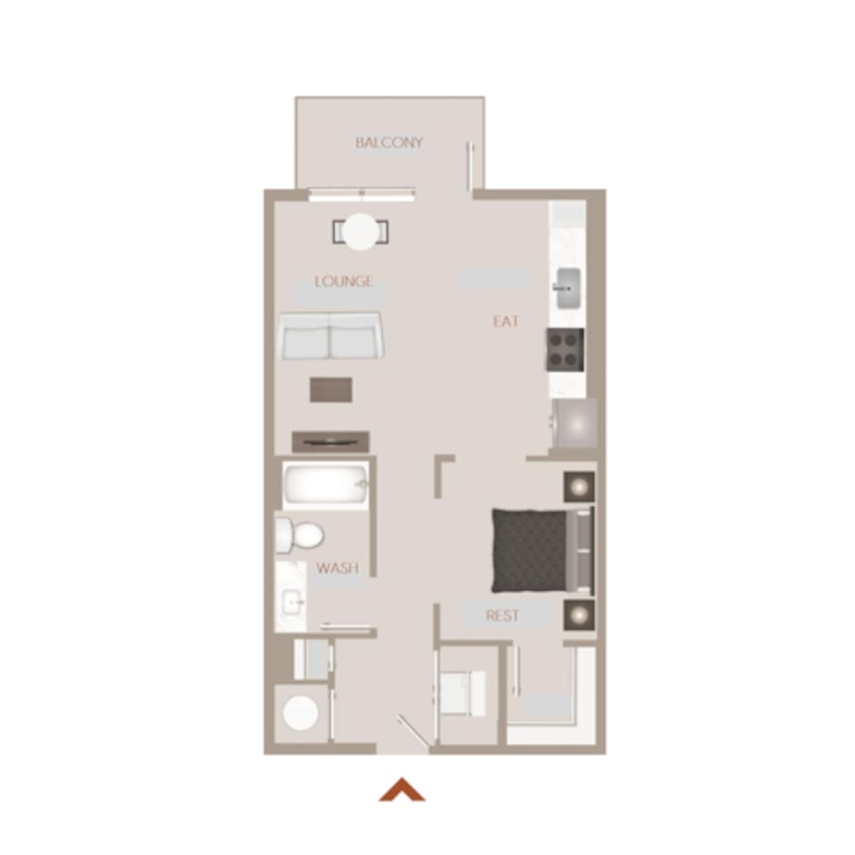 Floorplan diagram for Banksy, showing Studio