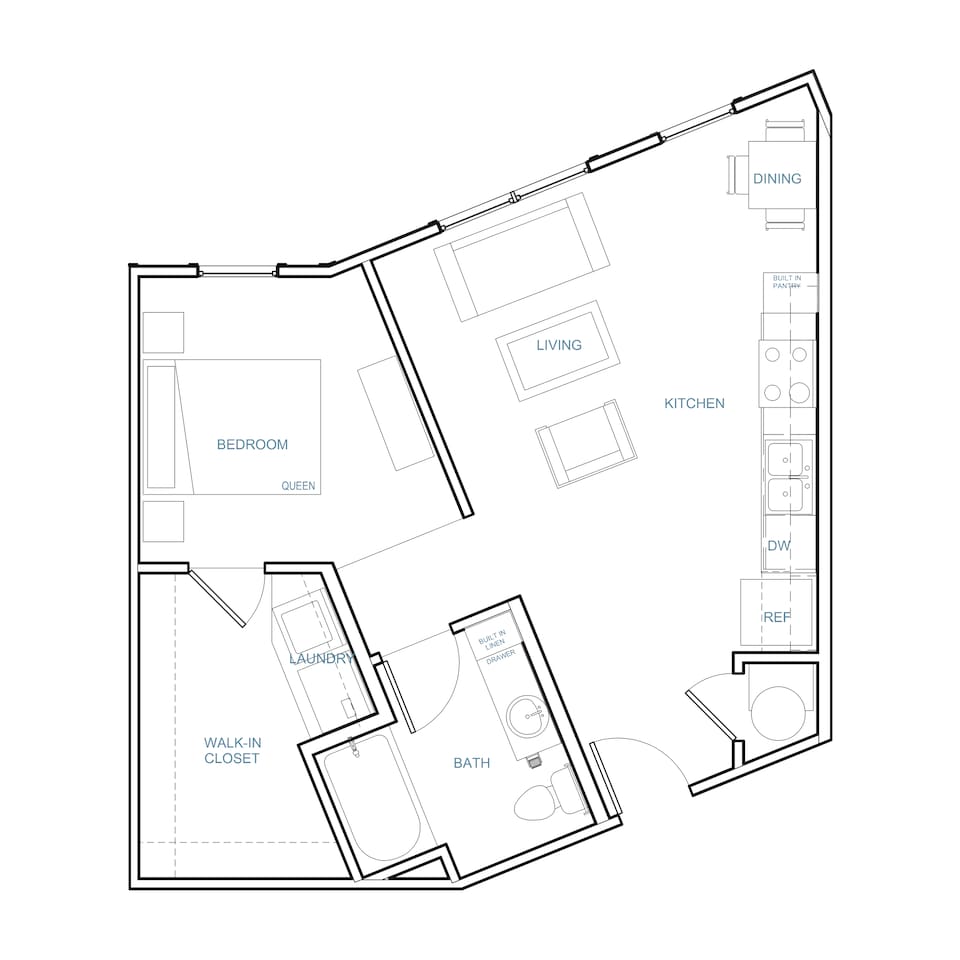 Floorplan diagram for S2, showing Studio