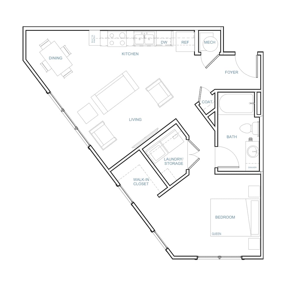 Floorplan diagram for S3, showing Studio