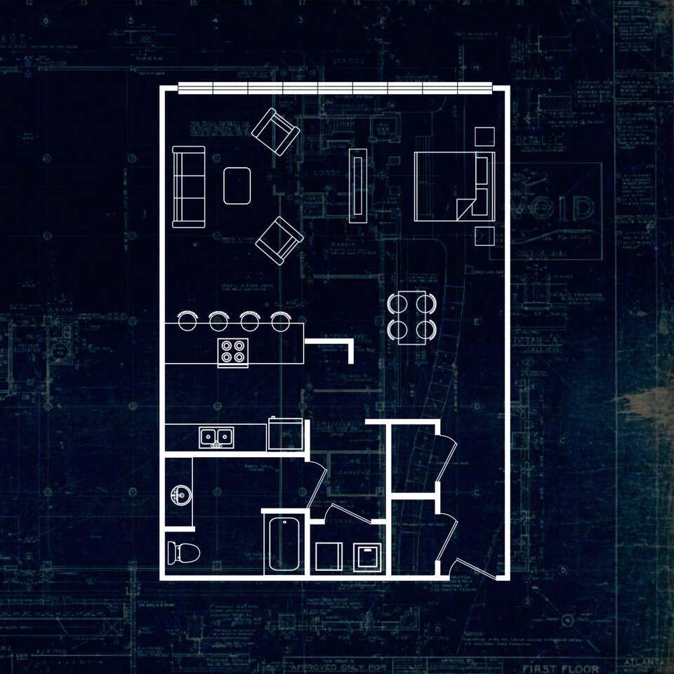 Floorplan diagram for The Perch, showing Studio