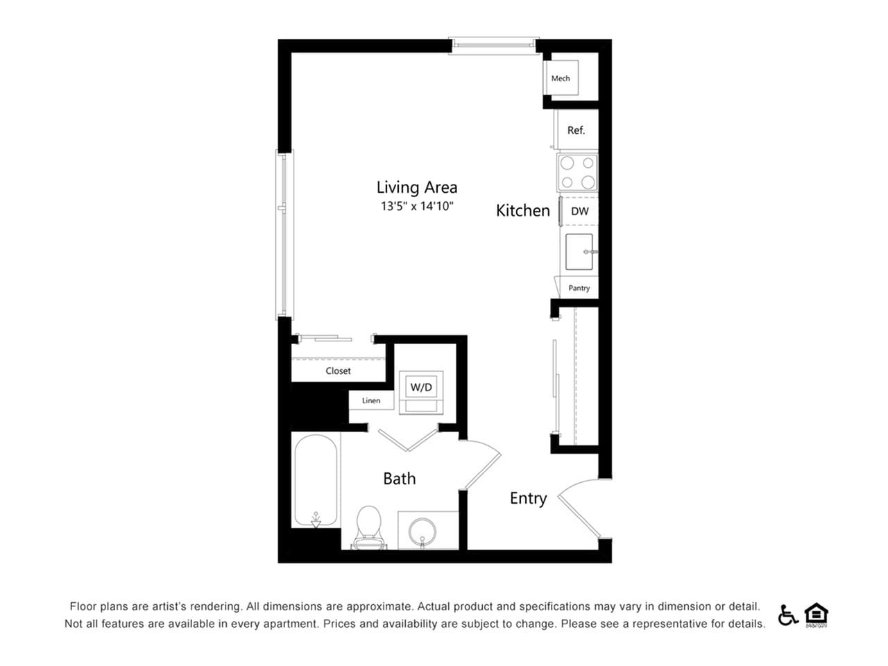 Floorplan diagram for S9, showing Studio