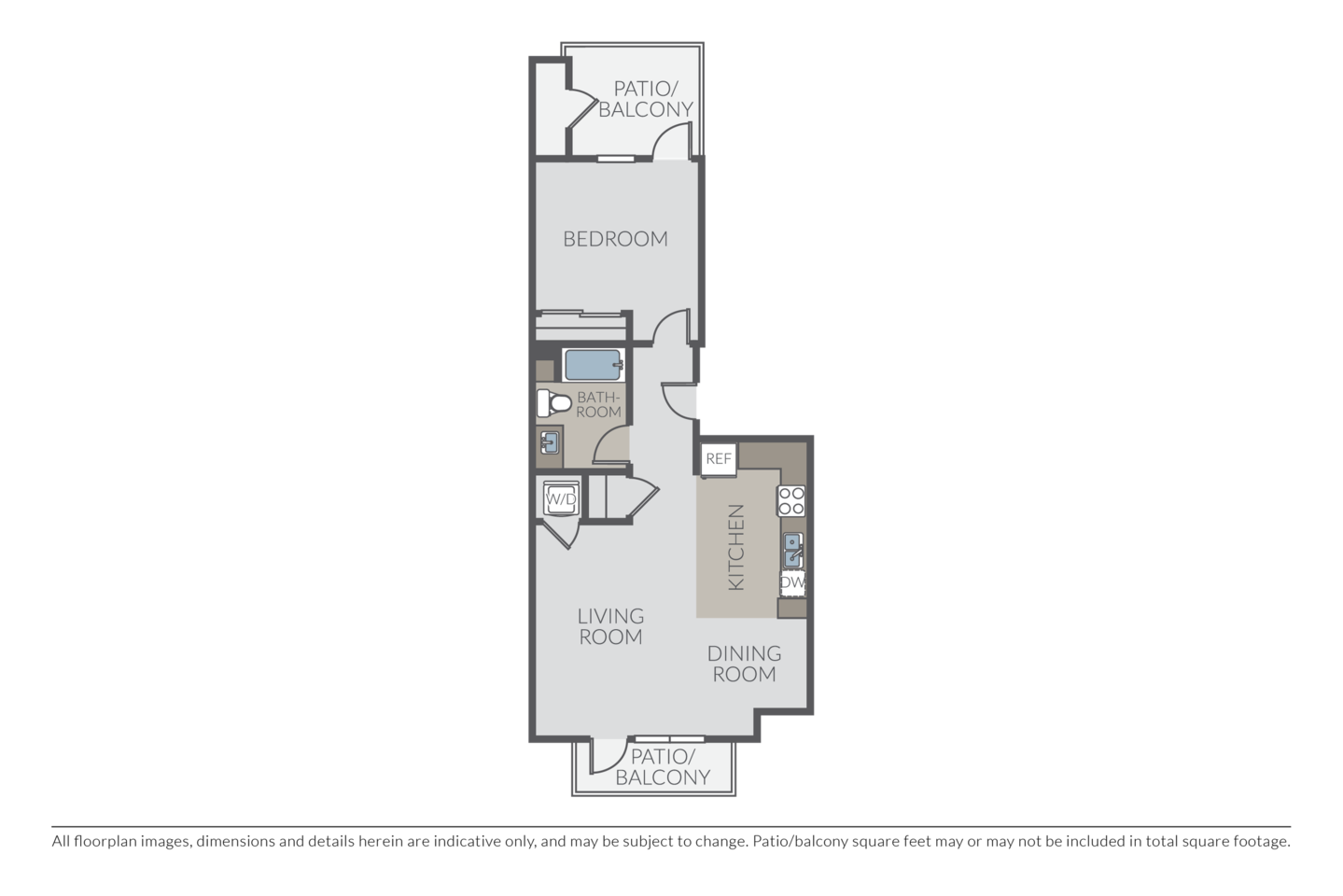 Floorplan diagram for Cloud, showing 1 bedroom