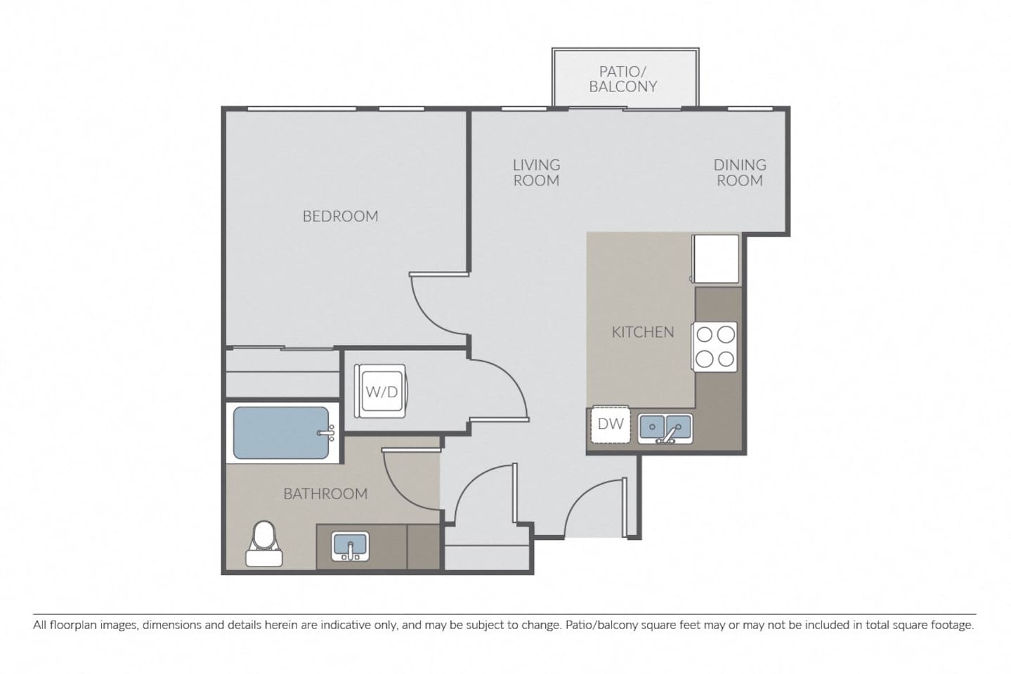 Floorplan diagram for Ruby, showing 1 bedroom