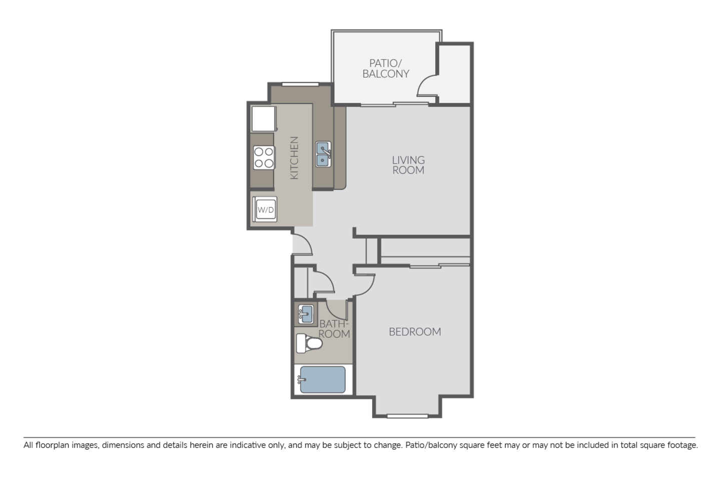 Floorplan diagram for Plan 1A, showing 1 bedroom