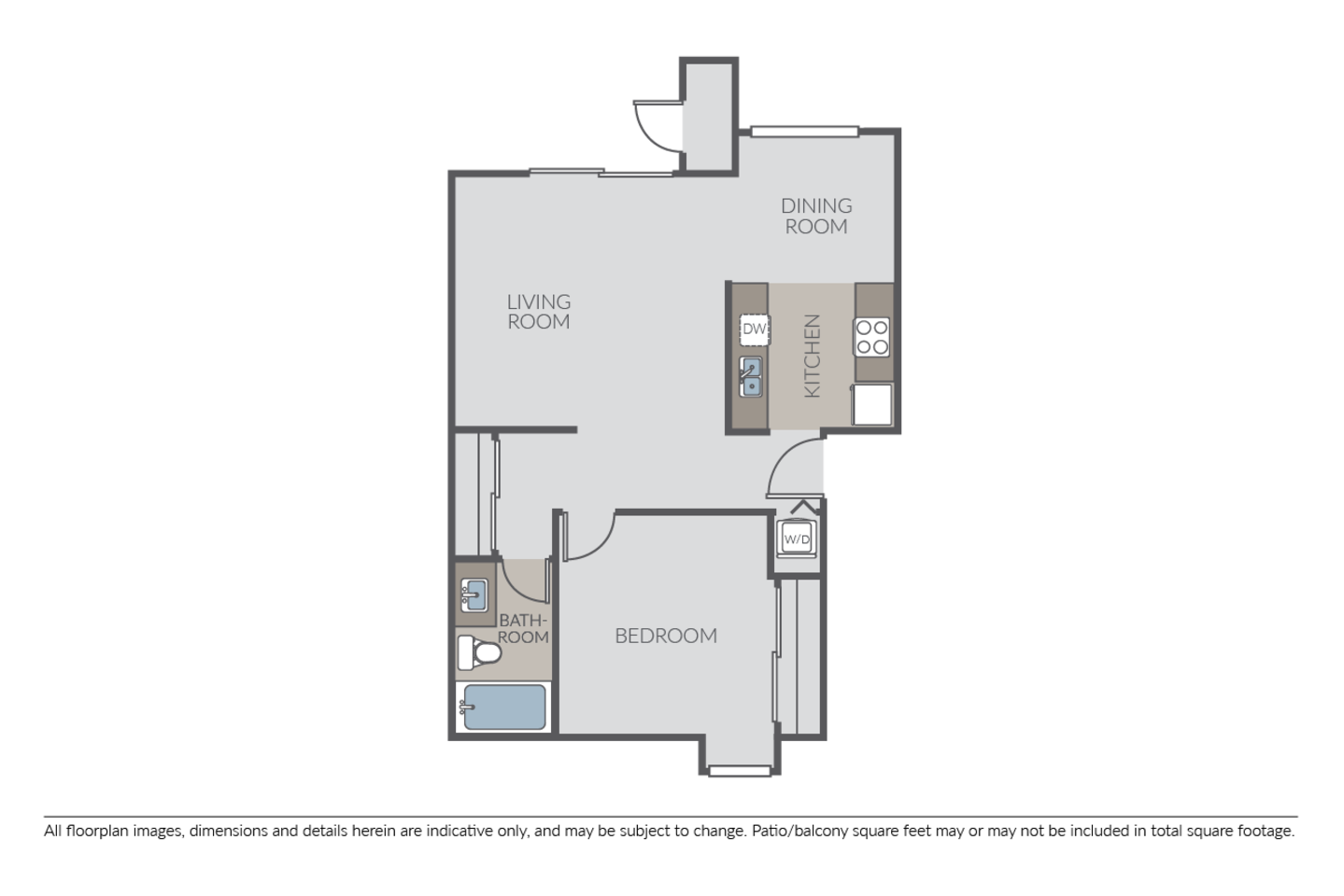 Floorplan diagram for Plan 1A, showing 1 bedroom