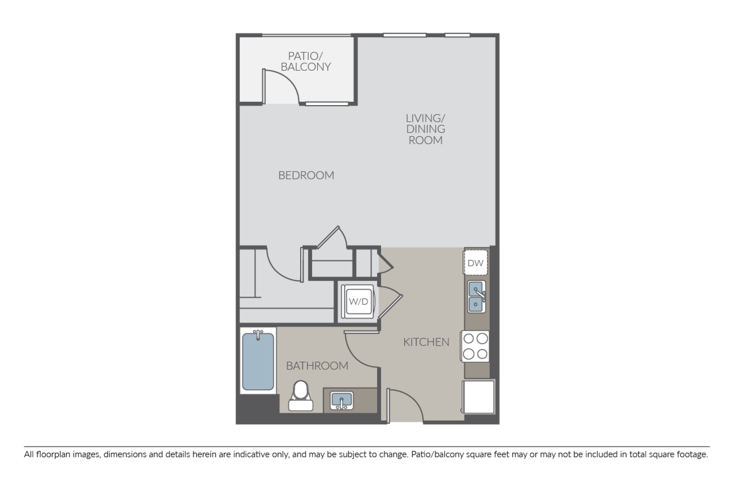 Floorplan diagram for Nebula, showing Studio