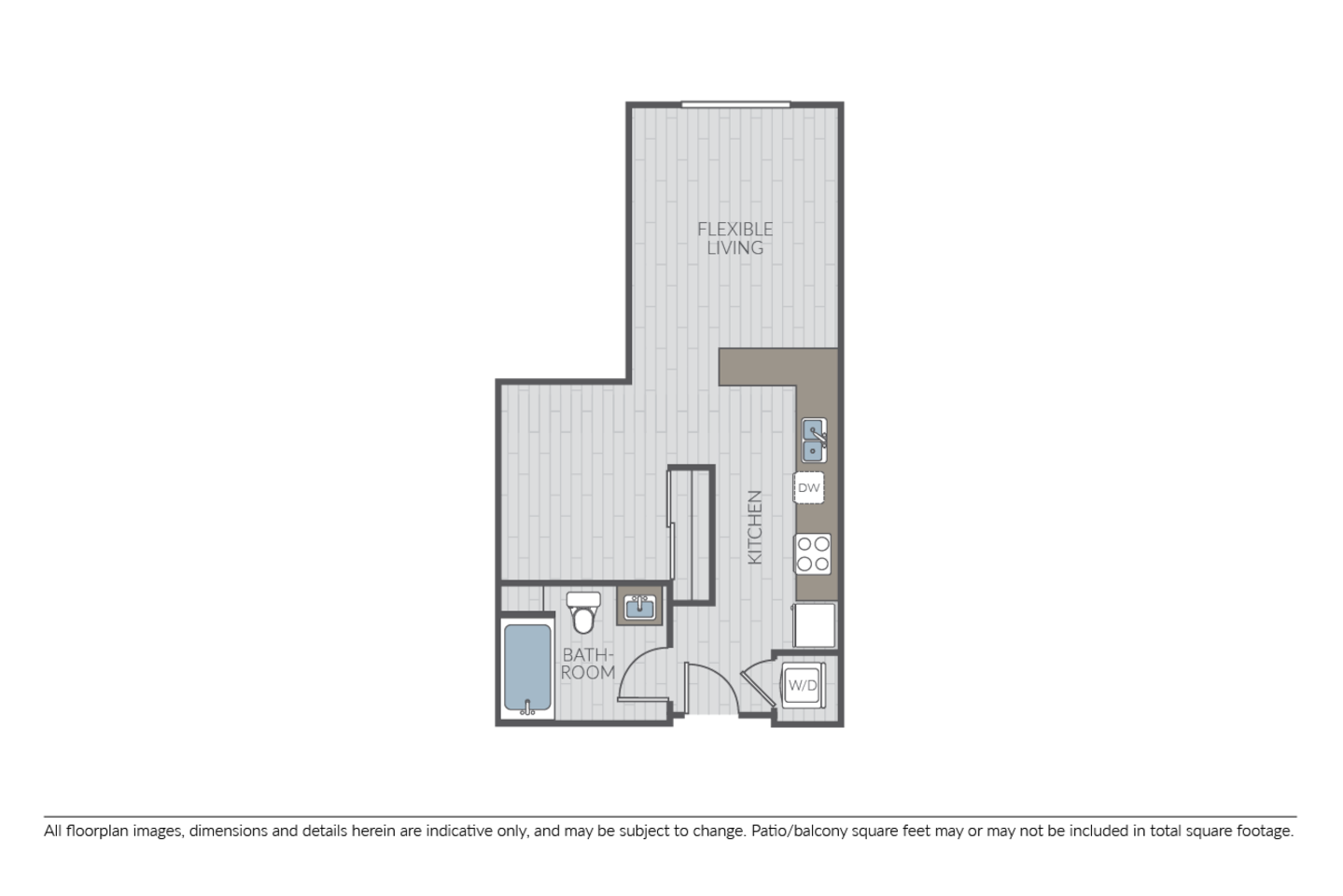 Floorplan diagram for Plan SA, showing Studio