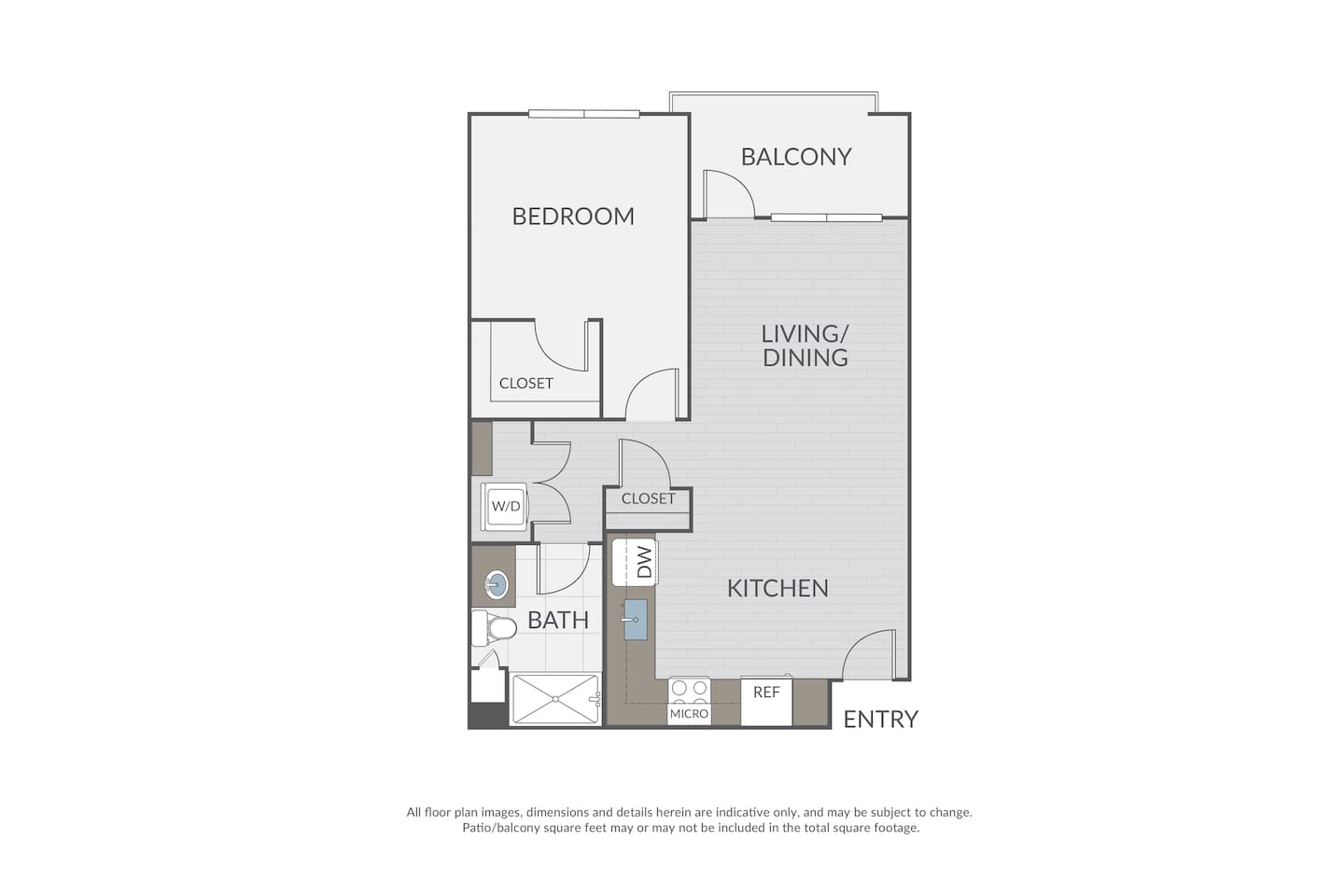 Floorplan diagram for Plan 1C, showing 1 bedroom