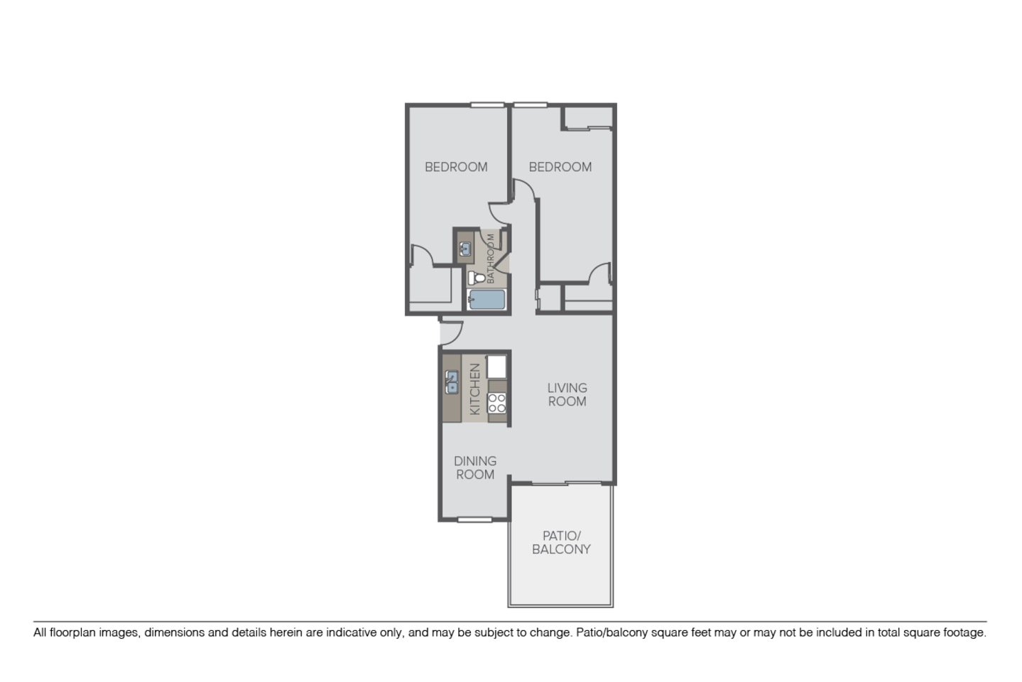 Floorplan diagram for Plan 2A, showing 2 bedroom