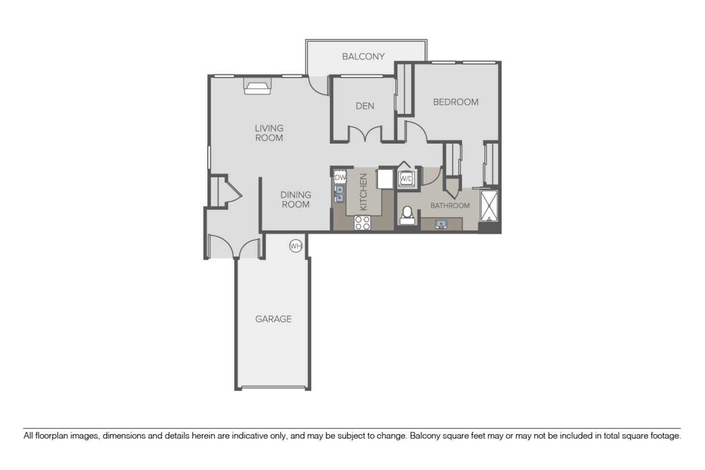 Floorplan diagram for Solo, showing 1 bedroom