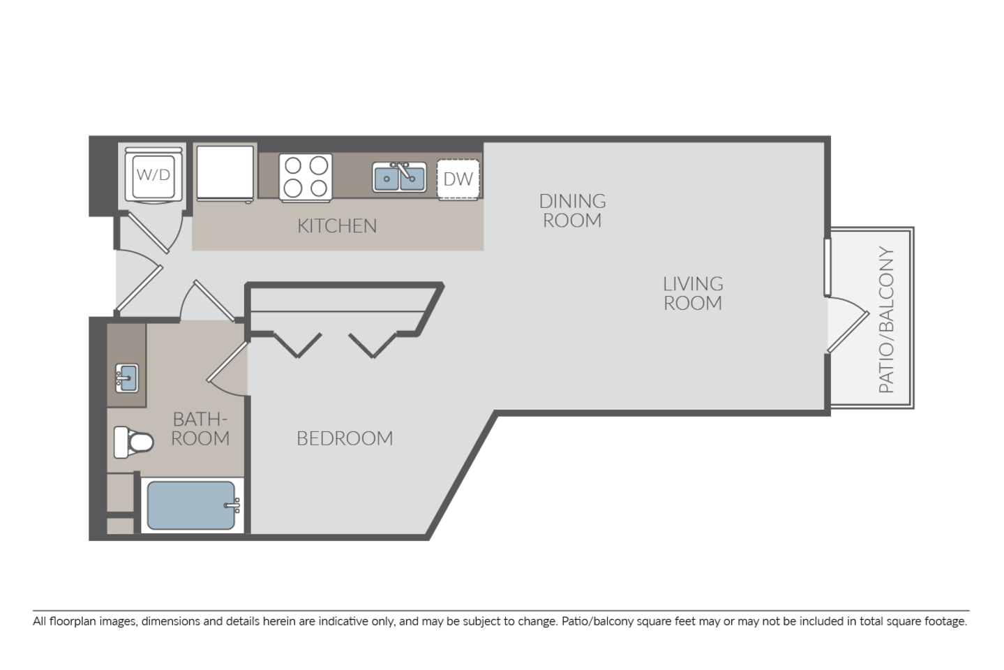 Floorplan diagram for Plan SC, showing Studio