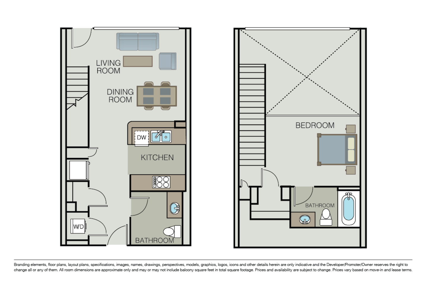 Floorplan diagram for Rev, showing Studio