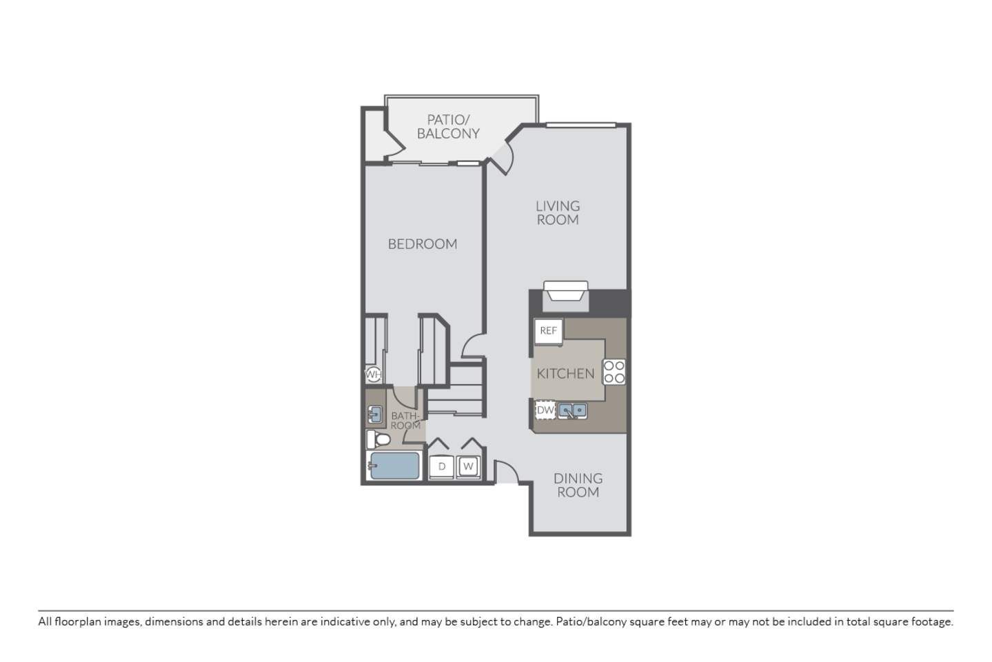 Floorplan diagram for Plan 1A, showing 1 bedroom
