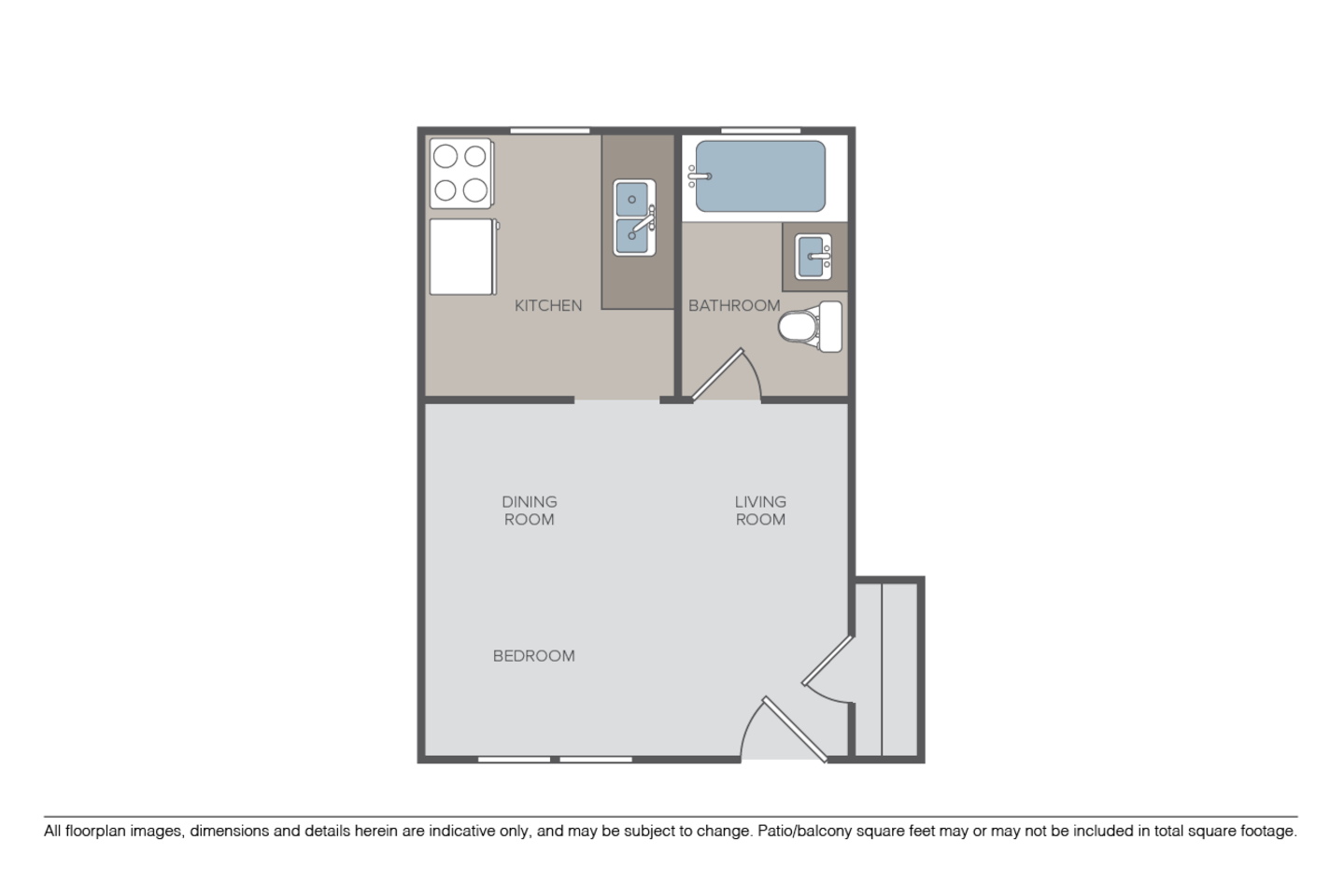 Floorplan diagram for Plan SA, showing Studio