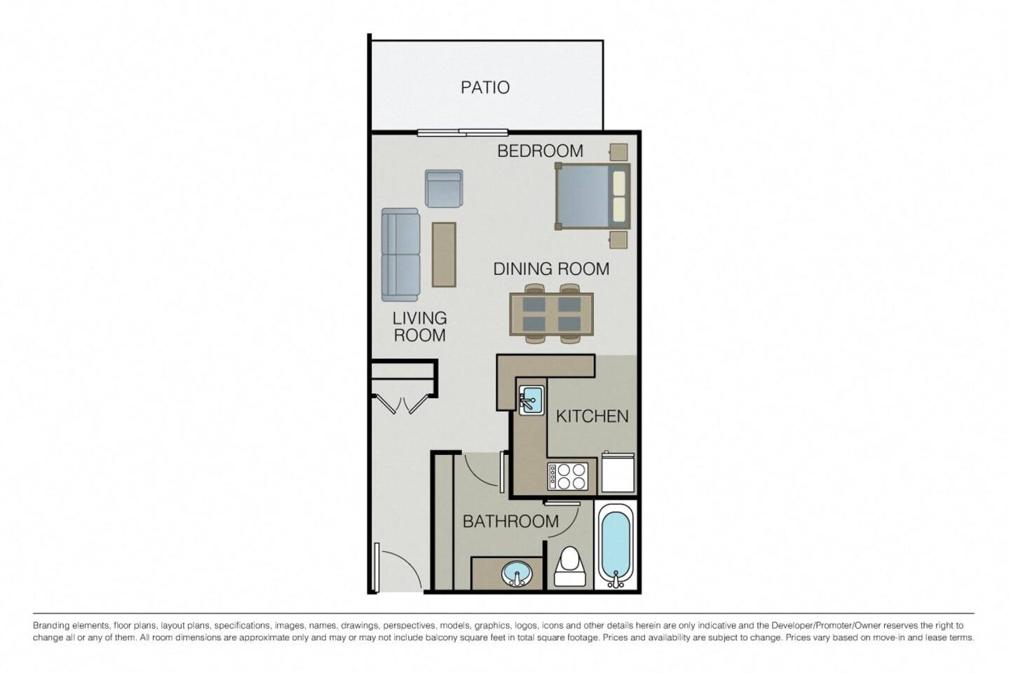 Floorplan diagram for Oak, showing Studio