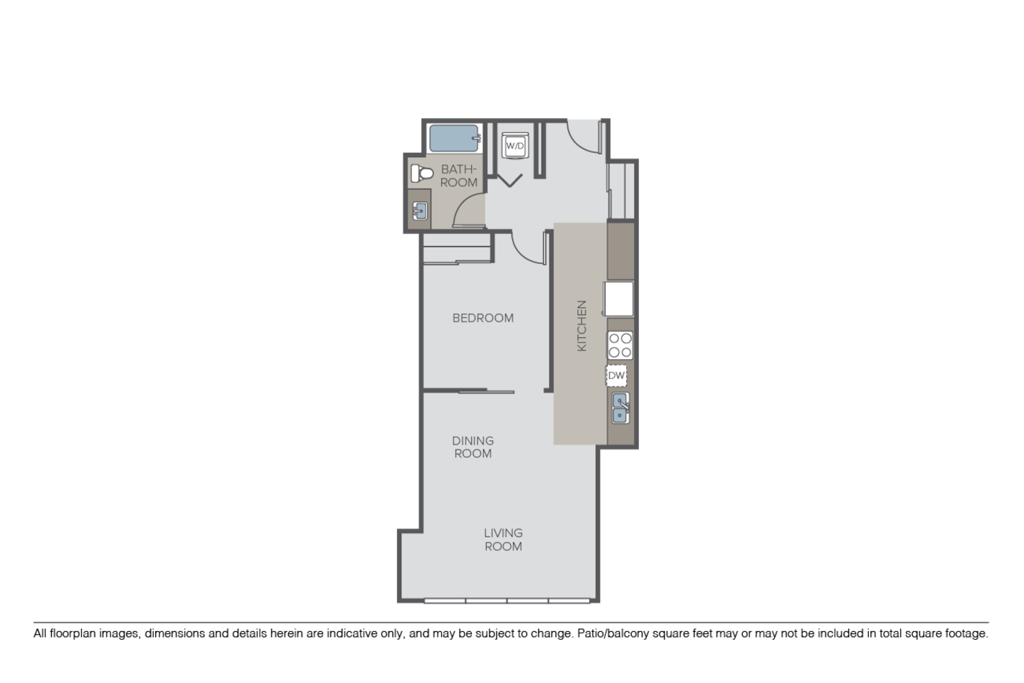 Floorplan diagram for B1, showing 1 bedroom