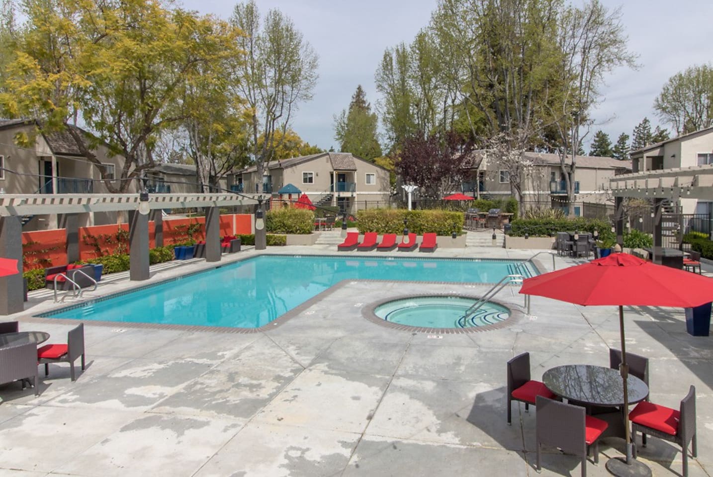 Exterior of Stevenson Place, an Airbnb-friendly apartment in Fremont, CA