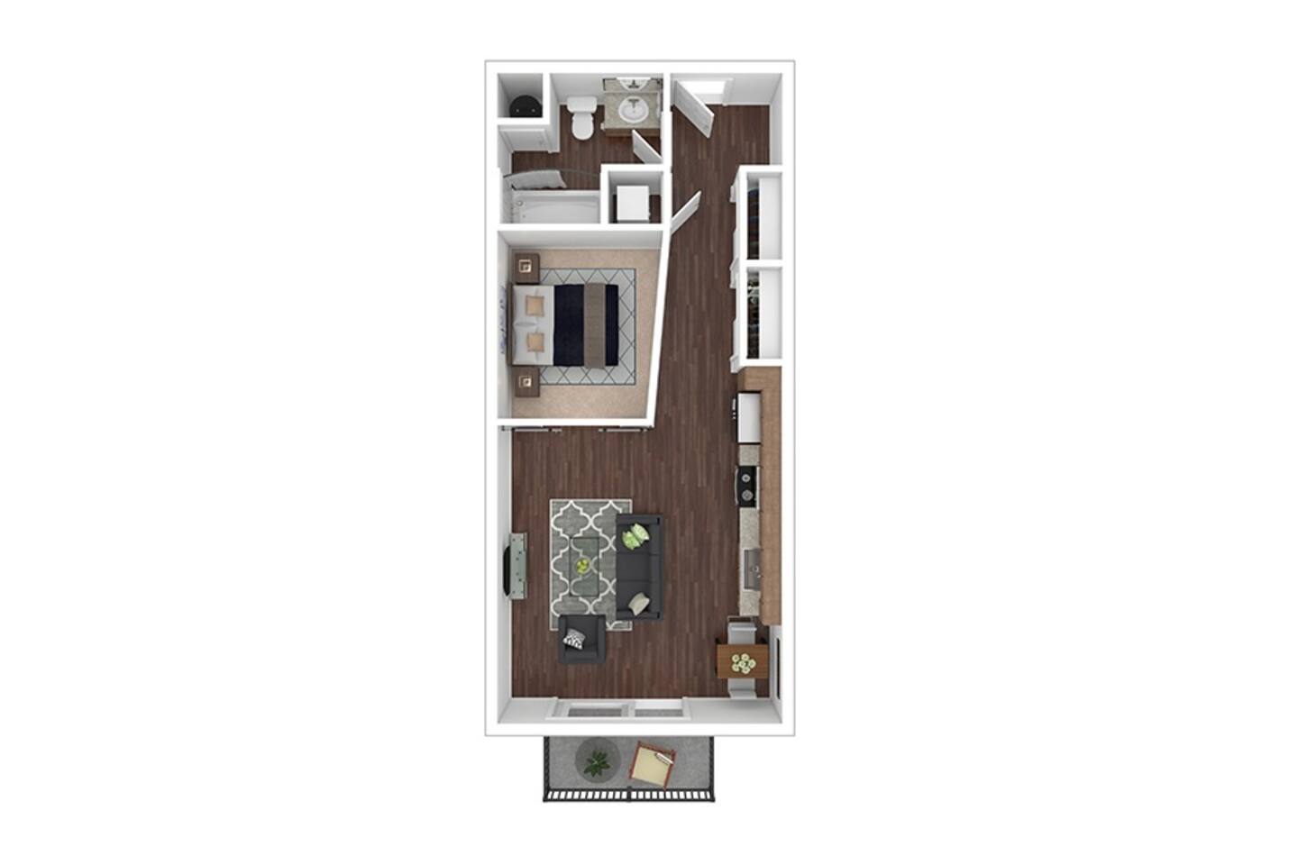 Floorplan diagram for Suiko, showing Studio