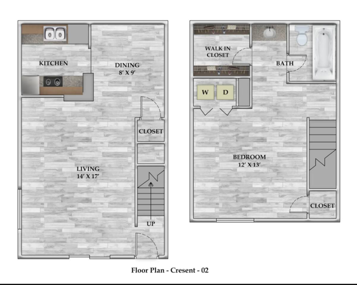 Floorplan diagram for 1X1 813 TH SF, showing 1 bedroom
