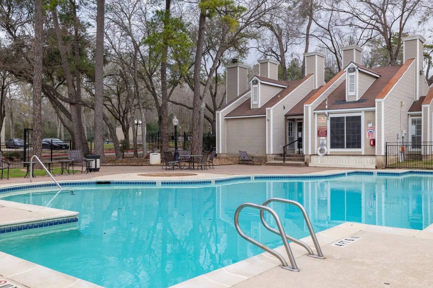Exterior of Serena Woods, an Airbnb-friendly apartment in Spring, TX