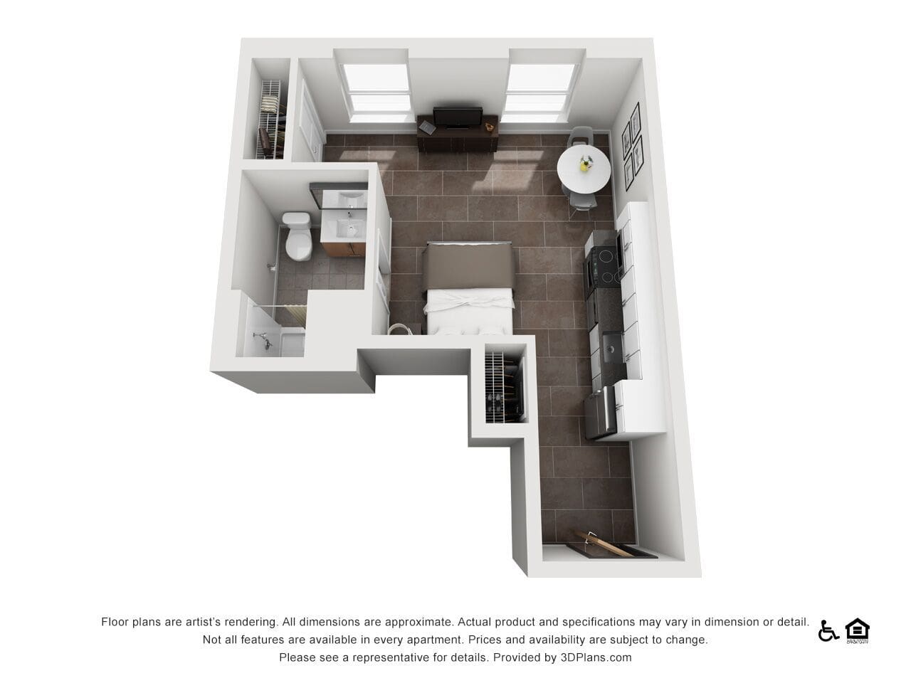Floorplan diagram for Link B2-S.14, showing Studio
