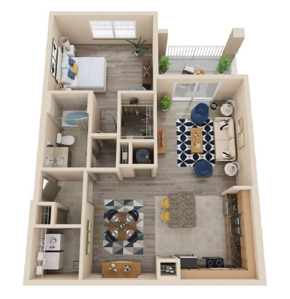 Floorplan diagram for A2, showing 1 bedroom