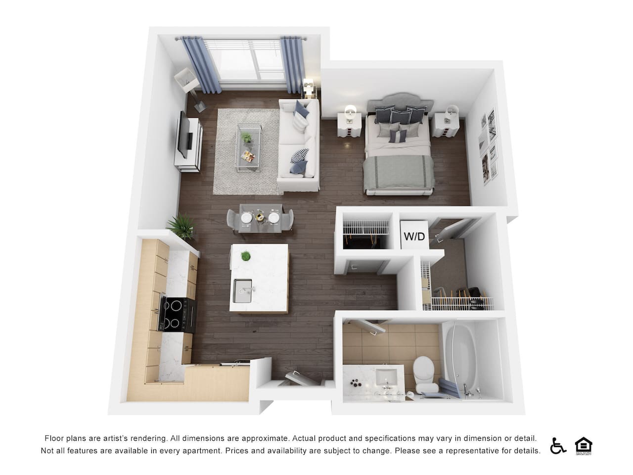Floorplan diagram for Veronica, showing Studio