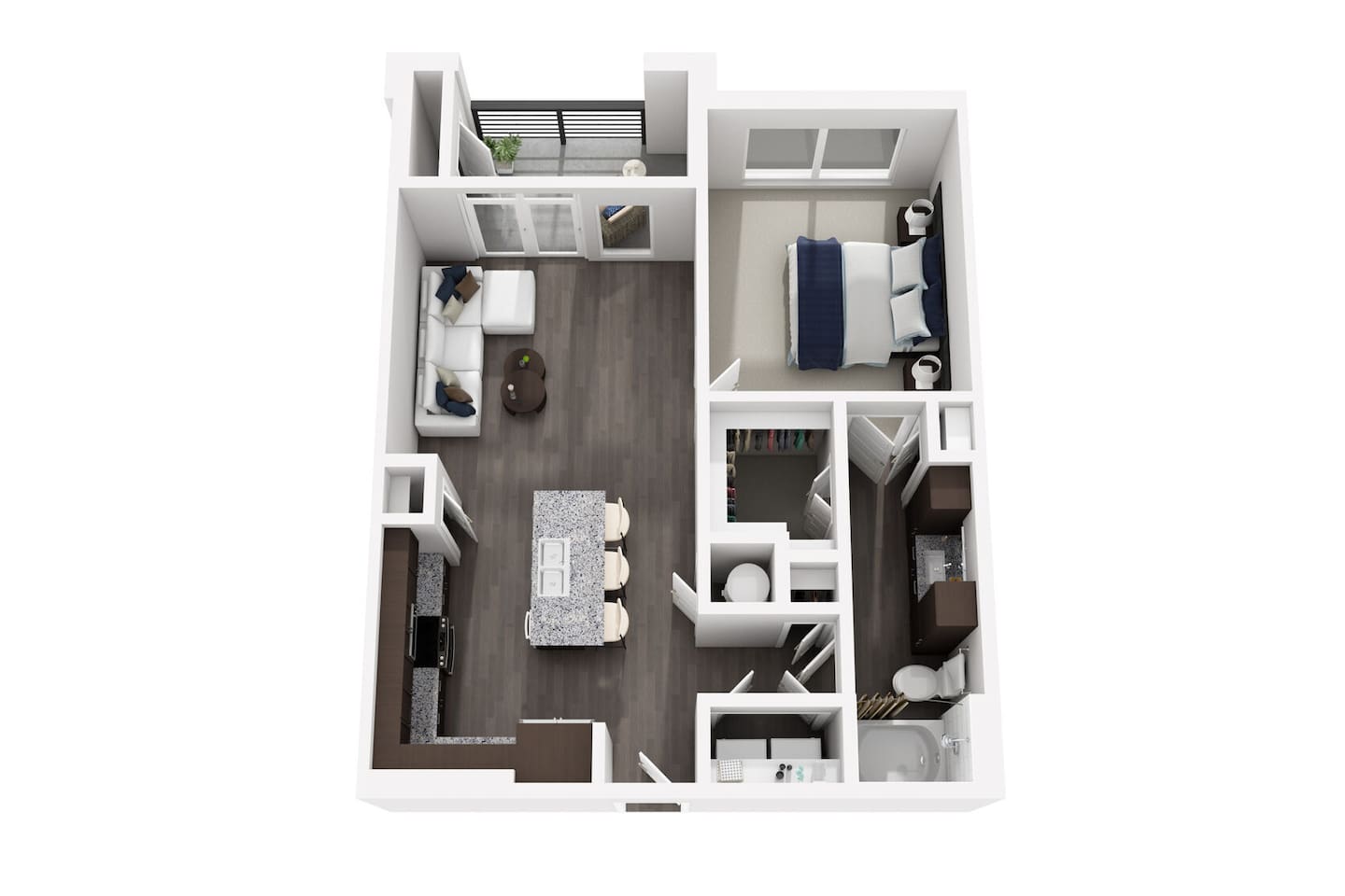Floorplan diagram for A8, showing 1 bedroom