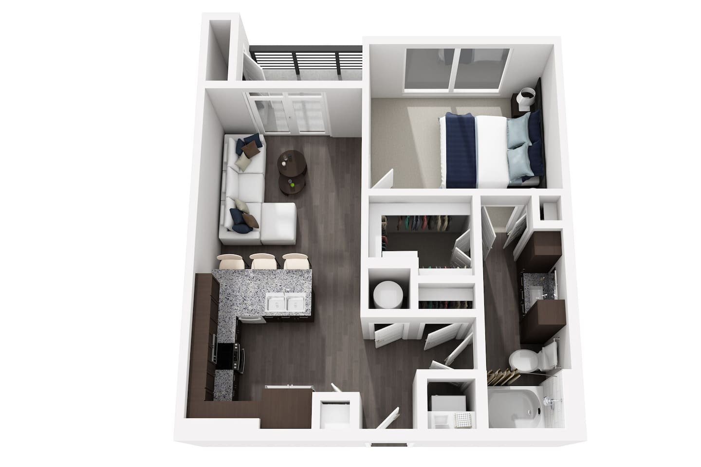 Floorplan diagram for A4, showing 1 bedroom
