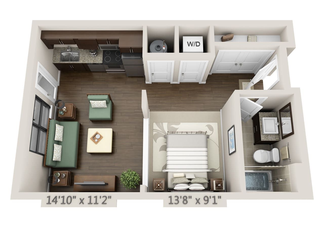 Floorplan diagram for Form (E1), showing Studio
