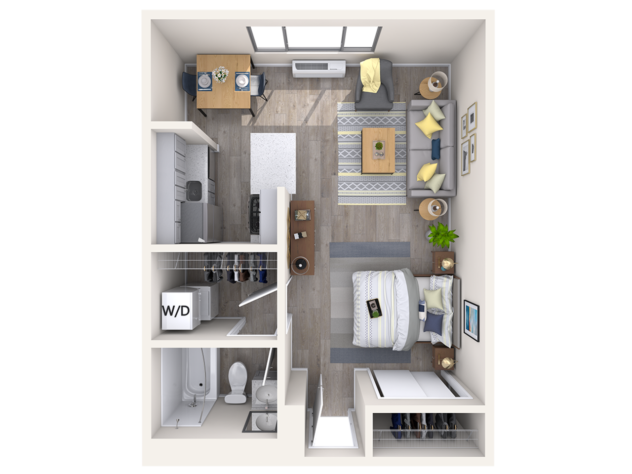 Floorplan diagram for S1, showing Studio
