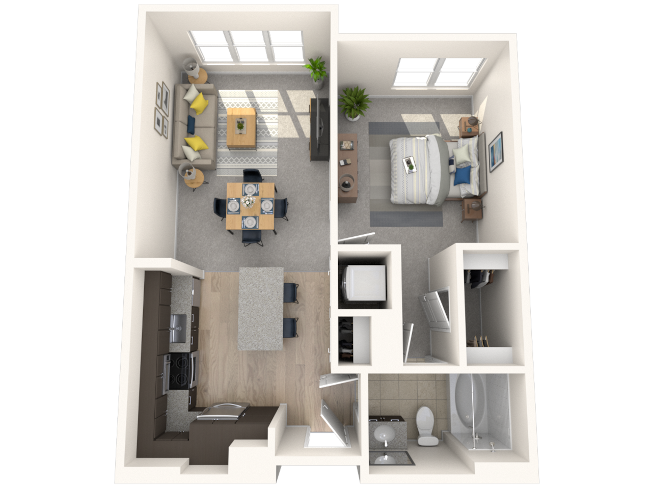 Floorplan diagram for A5, showing 1 bedroom