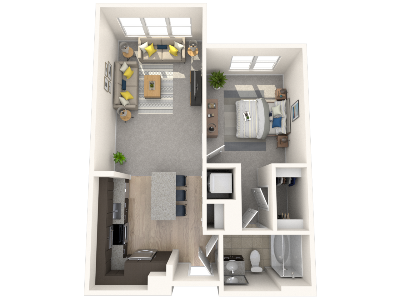 Floorplan diagram for A10, showing 1 bedroom