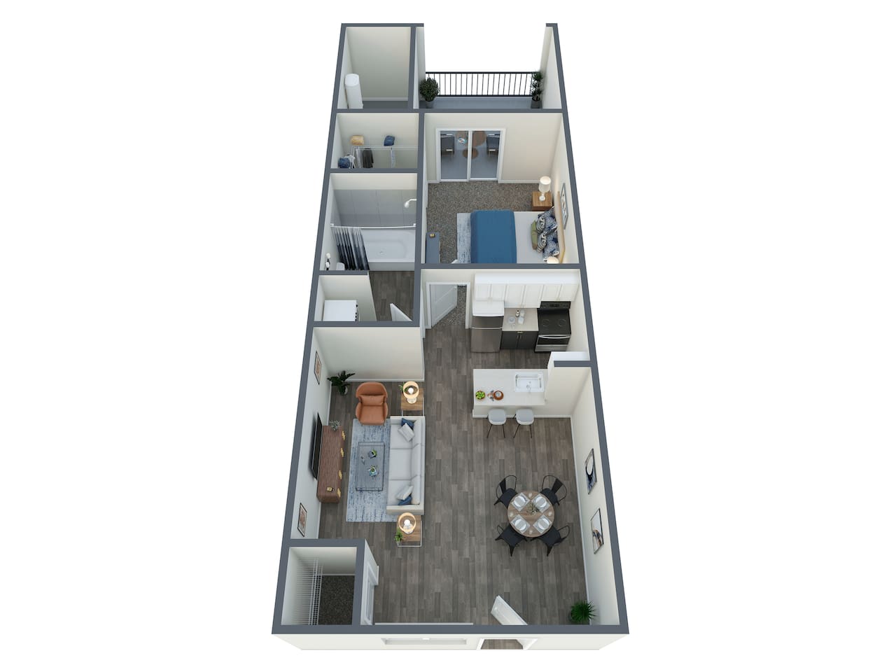 Floorplan diagram for Haven Renovated, showing 1 bedroom