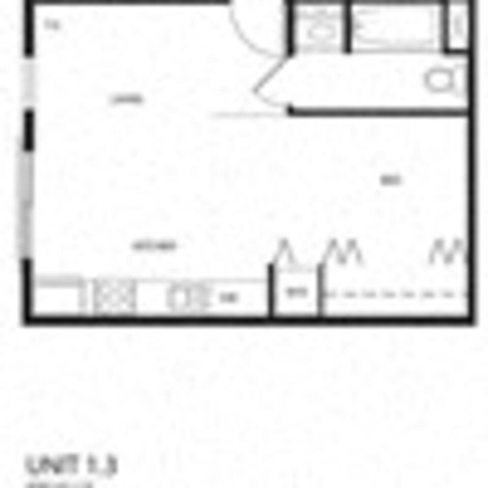 Floorplan diagram for Lite Renovation - 456 Sq Ft., showing Studio