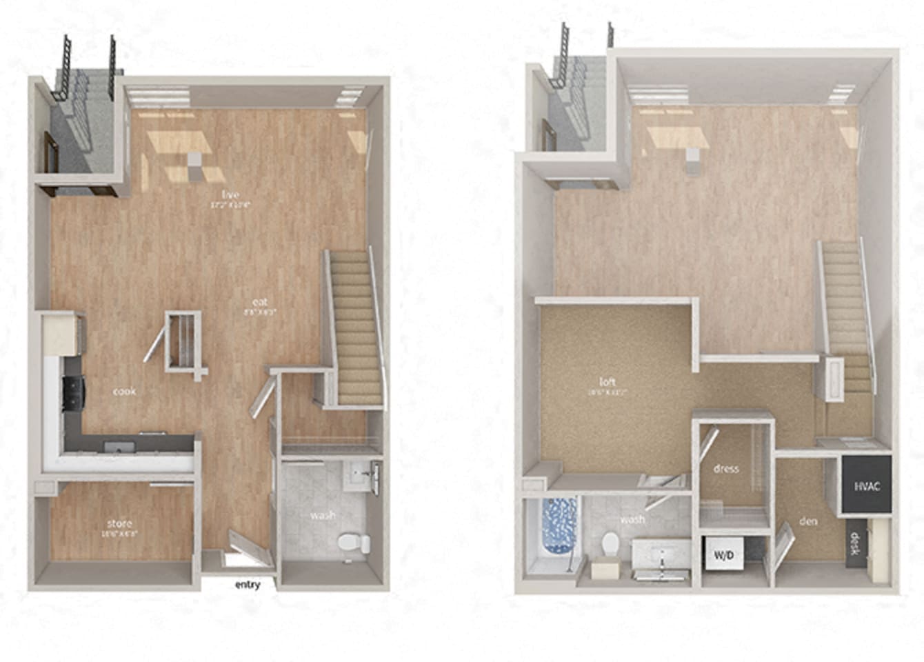 Floorplan diagram for LW, showing 1 bedroom