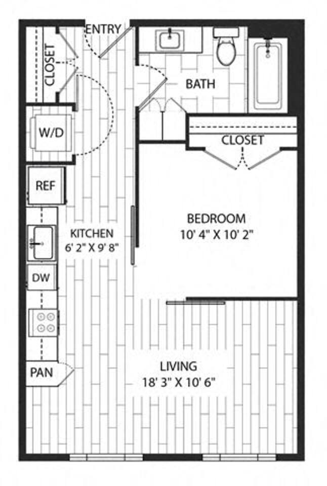 Floorplan diagram for Fir, showing Studio