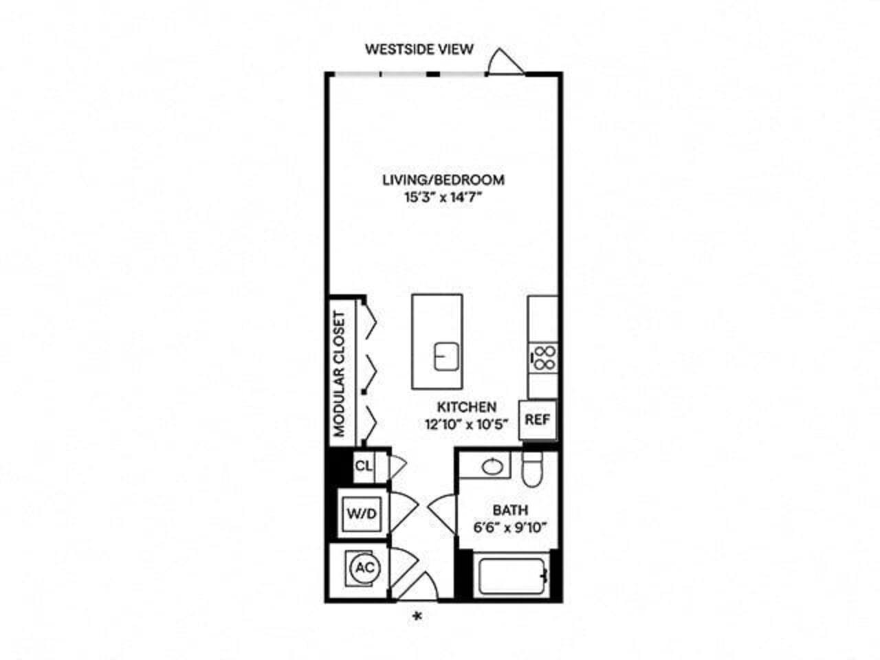 Floorplan diagram for S5, showing Studio